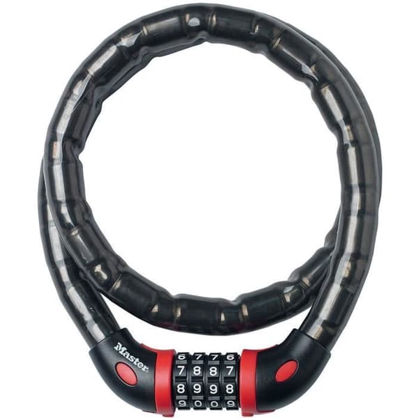 MASTER LOCK -polkupyörän vaijerilukko - ihanteellinen polkupyörille, sähköpyörille, skeittilaudoille, lastenvaunuille, ruohonleikkureille ja muille la