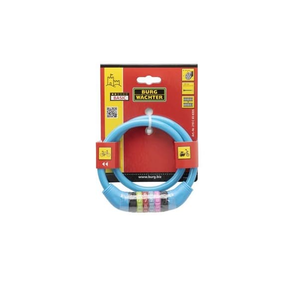 Børnecykellås - BURG WACHTER - 210 C 65 KIDS - Farve, kode, 65 cm, 10 mm stål