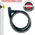 Miniatyrbillede 2 af 4: Master Lock 8115EURDPS Stålnøglekabellås - Sort