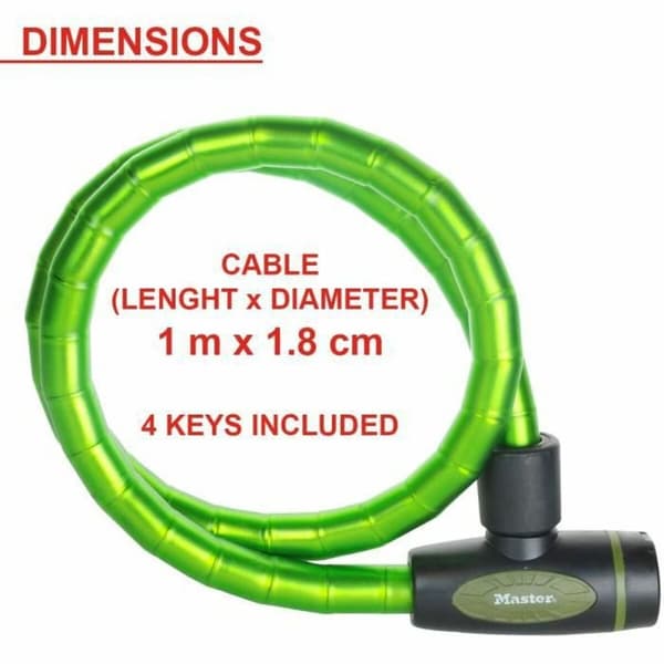 Nøgle hængelås Master Lock 100 cm