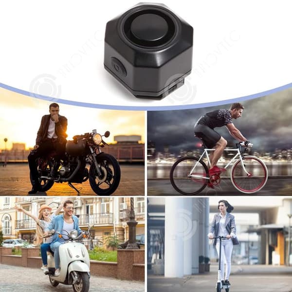 INN Cykelalarms 110 (dB) Trådlöst stöldlarm Vibrationdetektion Fjärrkontroll Trådlöst stöldskydd Vattentålig Praktisk