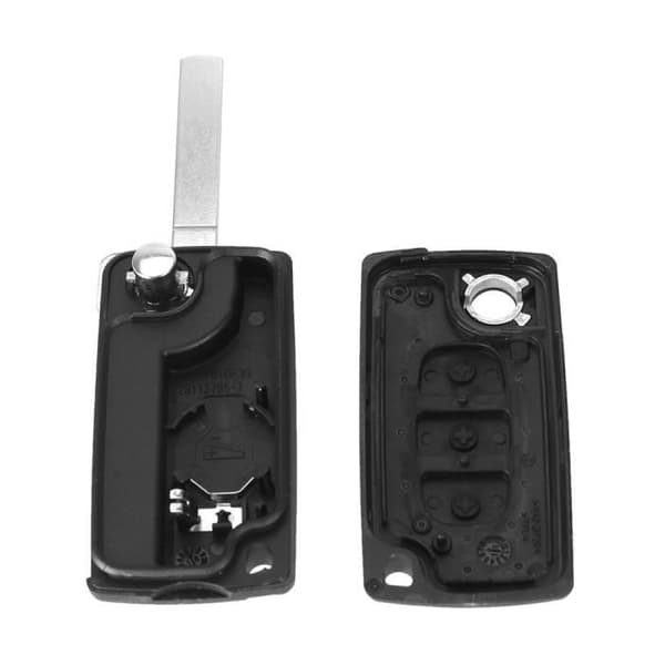 Coque Nyckel för Peugeot 207 307 308 407 308SW 207CC 308CC 307CC RCZ Citroen C3 Picasso C5 - CE0536 - 3 Knappar Phonillico®