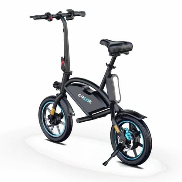 Elektrisk sykkel Gyroor Svart 350 W 7,8 ah 14"