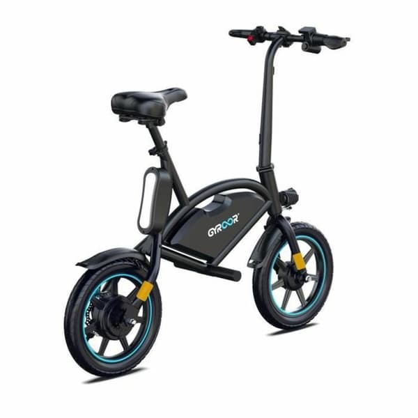 Elektrisk sykkel Gyroor Svart 350 W 7,8 ah 14"