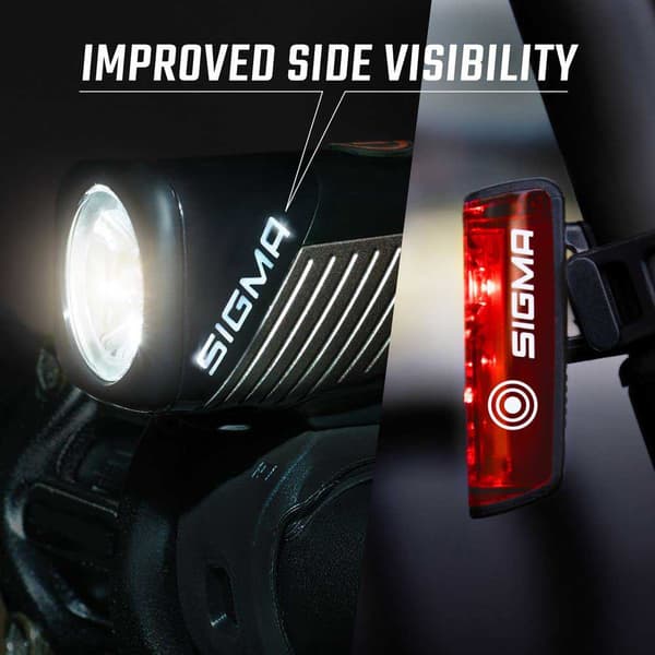 Sigma For-og Baglygtesæt 400 Fl & Blaze Flash Sort 400 Lumens