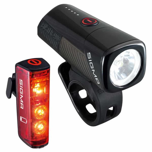 Sigma For-og Baglygtesæt 400 Fl & Blaze Flash Sort 400 Lumens