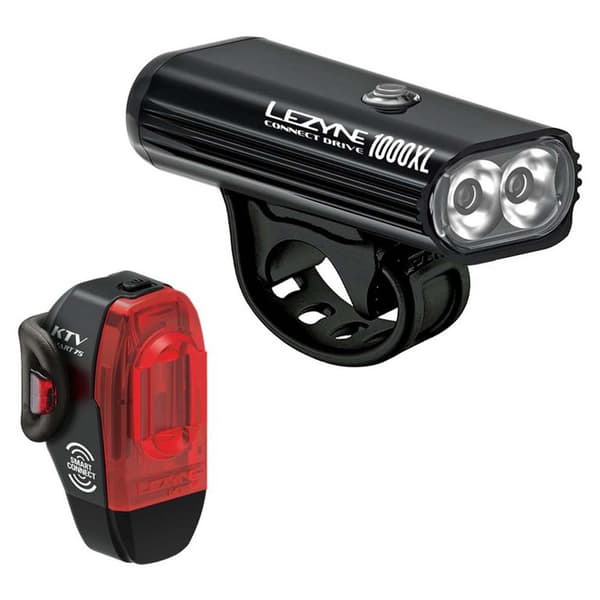 Lezyne Valosetti Connect Drive 1000 Xl/ktv Smart Drive Musta 1000 / 75 Lumens