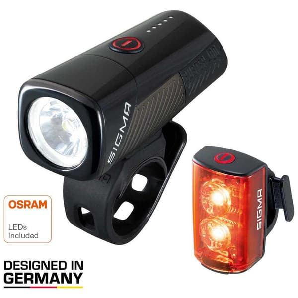 Sigma Etu-ja Takavalosarja 400fl & Rl 80 Musta 400 Lumens
