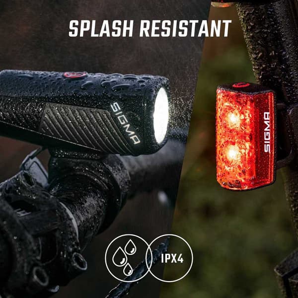 Sigma Etu-ja Takavalosarja 400fl & Rl 80 Musta 400 Lumens