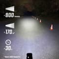 Miniatyrbillede 7 af 10: Sigma For-og Baglygtesæt 800fl & Rl80 Sort 800 Lumens