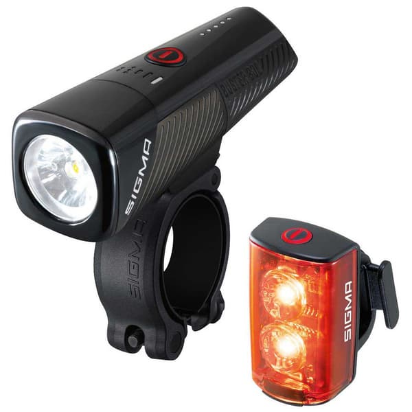 Sigma For-og Baglygtesæt 800fl & Rl80 Sort 800 Lumens