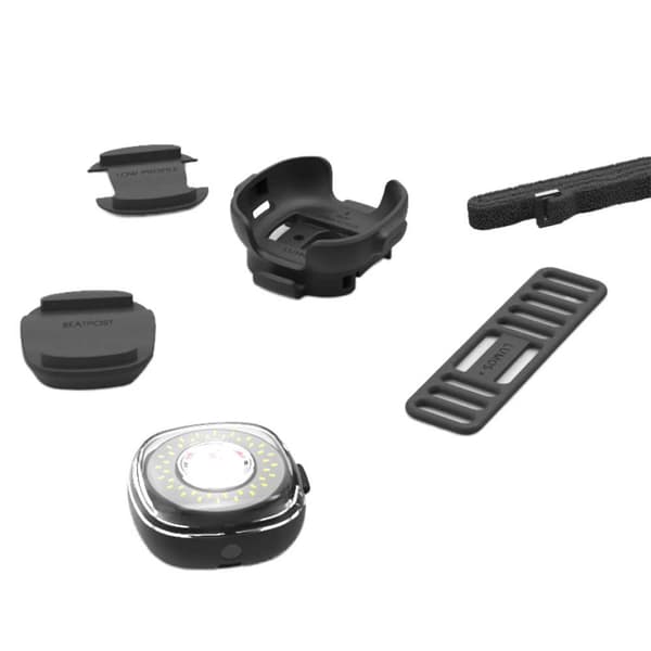 Lumos Helmet Valot Ja Akkulaturi Firefly 2x + 1x Firefly 3 Yksiköitä Hopeinen