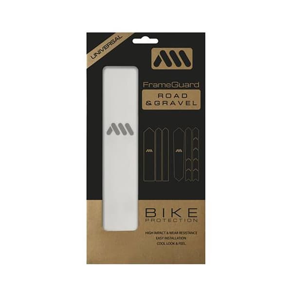 All Mountain Style Road Frame Guard Extra Tarrat Gravel Valkoinen
