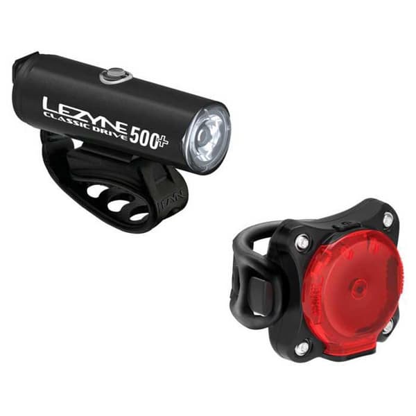 Lezyne Lys Sæt Classic Drive 500+/zecto Drive 200+ Sort 500 / 200 Lumens