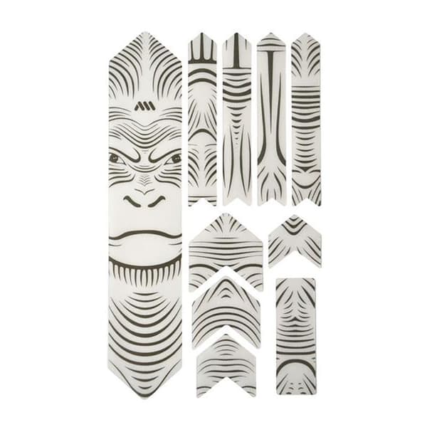 All Mountain Style Frame Guard Extra Stickers Honeycomb Vit,Svart