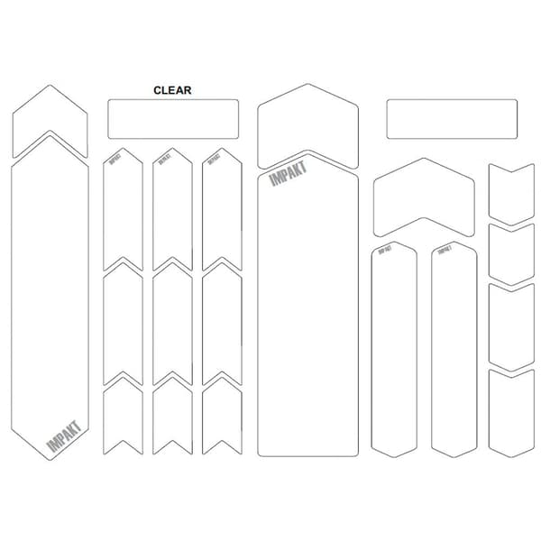 Msc Frame Guard-tarrasarja Impakt 0.3 Mm E-bike Kirkas