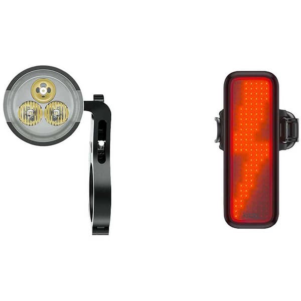 Knog Ljus Uppsättning Pwr Trail + Blinder V Bolt Svart 1100 / 100 Lumens