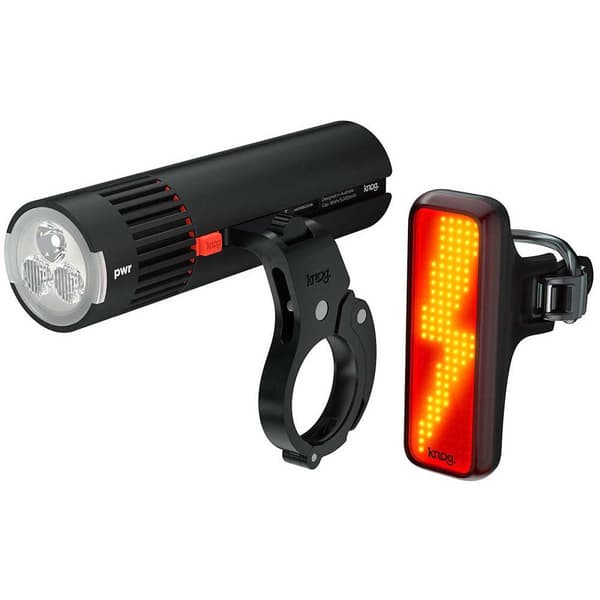 Knog Ljus Uppsättning Pwr Trail + Blinder V Bolt Svart 1100 / 100 Lumens