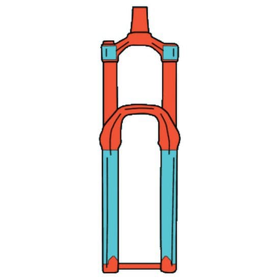 Ridewrap Fork Frame Guard Stickers Kit Mtb Rød