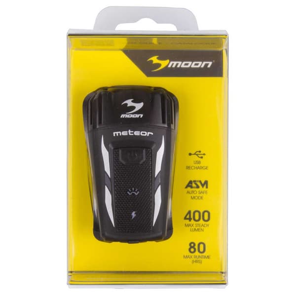 Moon Etuvalo Meteor Musta 400 Lumens