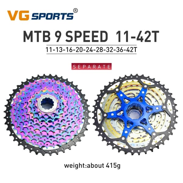 Cykelkassett, Bred Kompatibilitet, Hållbar Konstruktion, 11 S 11-42T svart