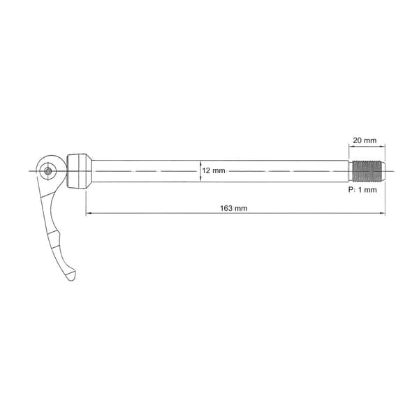 Novatec Qr 264 Syntace Rear økse Sort 12 x 142 mm