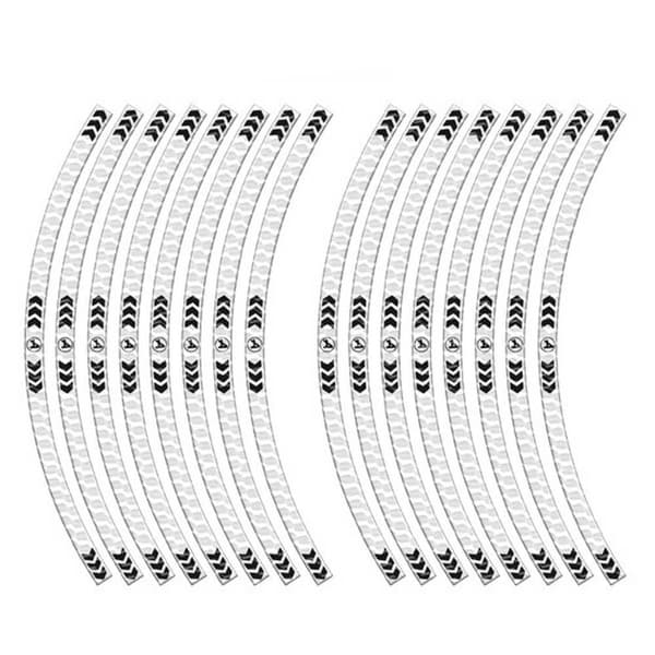 Algis Fork Guard Stickers Texture Arrows Hvid
