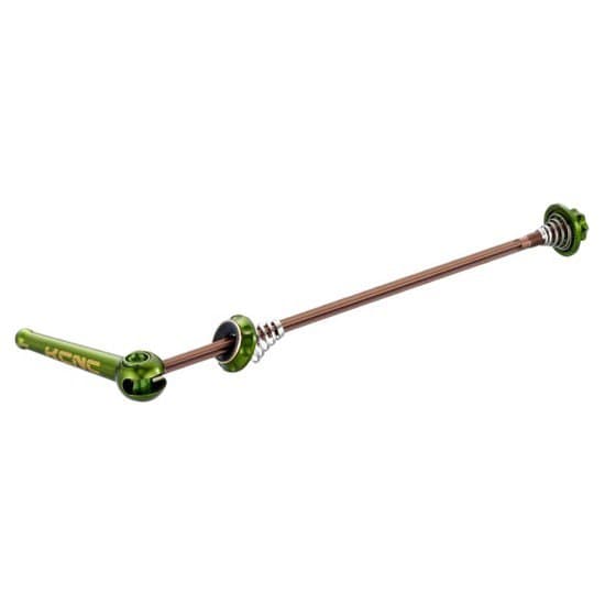 Kcnc Grooving Mtb Bagerste Quick Release-spyd Grøn 9 x 135 mm