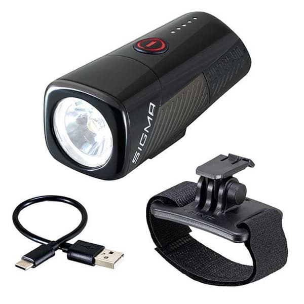 Sigma Buster 400hl Helmet Etuvalo Hopeinen 400 Lumens
