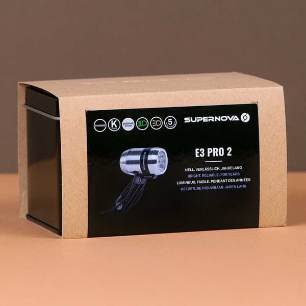 Supernova E3 Pro2 Framlampa Silver 205 Lumens