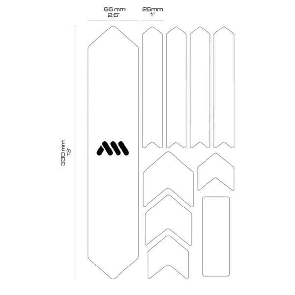 All Mountain Style Frame Guard Extra Stickers Honeycomb Vit