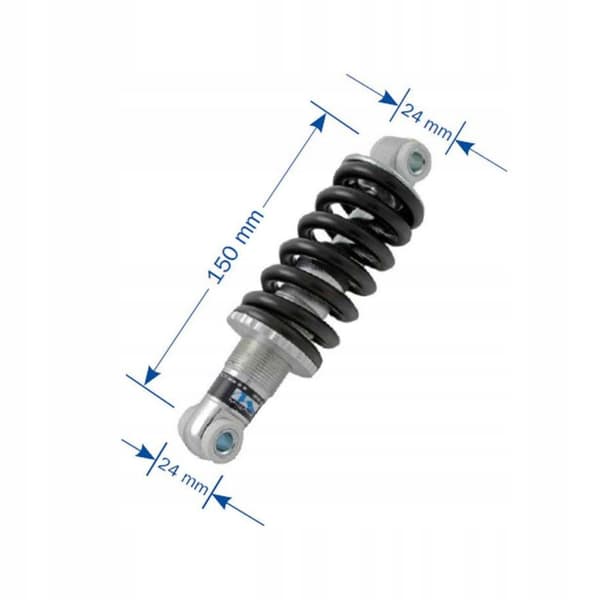 M-WAVE takapyörän iskunvaimentimen jousi 150mm