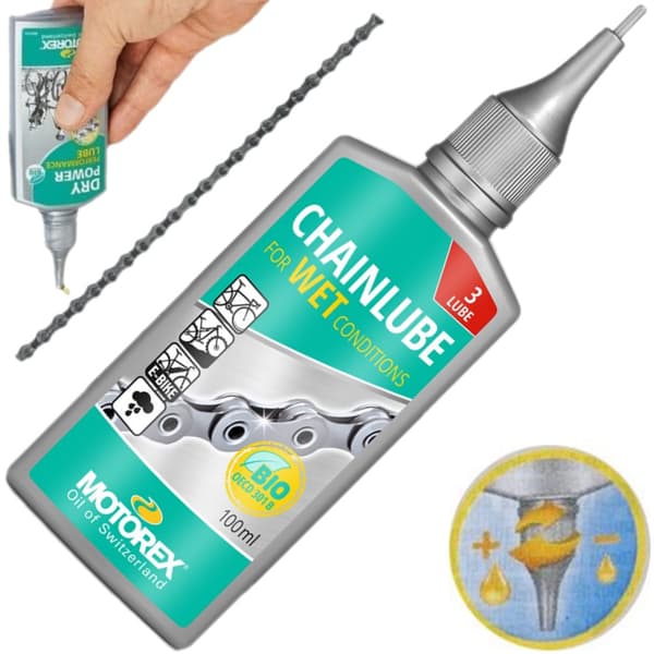 MOTOREX Wet Chain Oil Grease 100 ml applikator