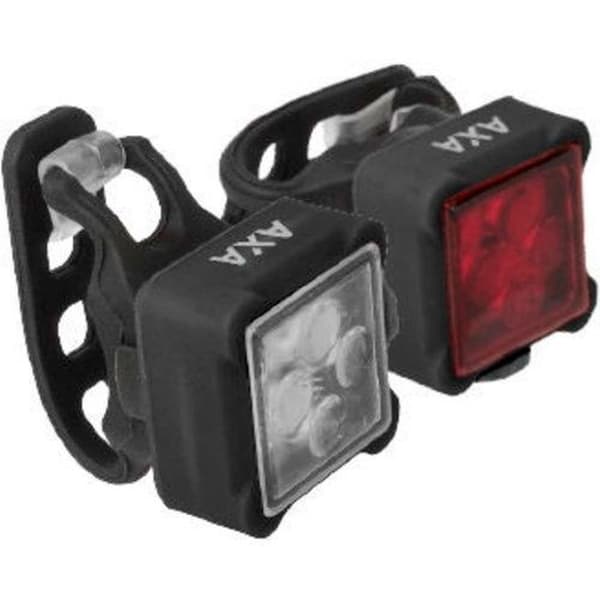 Axa Niteline 44-r Led Usb Cykellampset Svart