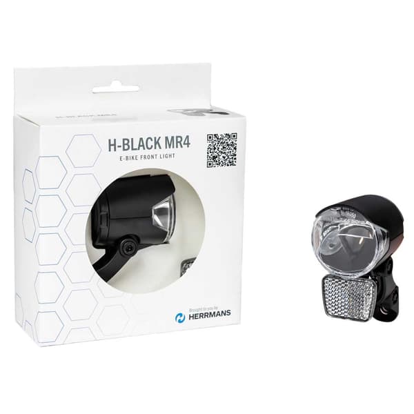 Herrmans H-black Mr4 Dynamo Forlygte Transparent 100 Lumens