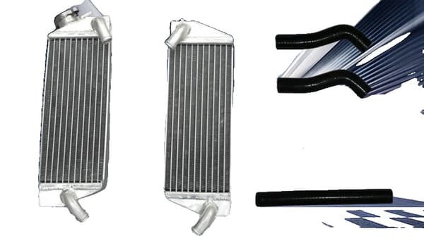 Aluminiumradiator, holdbar konstruktion, effektiv køleydelse,sort
