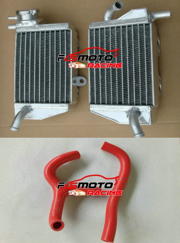 Aluminiumradiator, Venstre og Højre Placering, Holdbar Konstruktion,Radiator Rød Slange