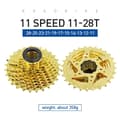 Miniatyrbillede 2 af 2: VG Sports Cykel Frihjul, 11-Speed, 11-36T,11gear 11-28T  guld