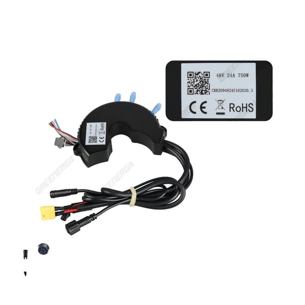 Bafang BBS02B Controller, 48V 750W, 25A Gear Sensor & Light Cable,48V 750W XT60