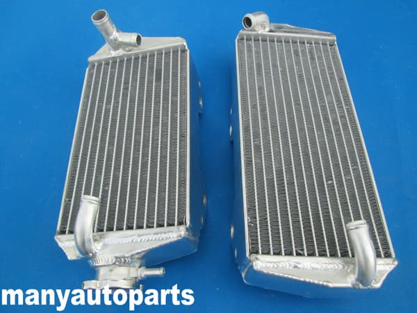 Aluminiumkylare för Suzuki RMZ450, Ökad kylkapacitet, Kraftig design, Polerad yta