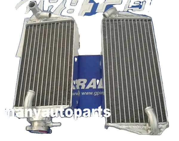 Aluminiumkylare för Suzuki RMZ450, Ökad kylkapacitet, Kraftig design, Polerad yta