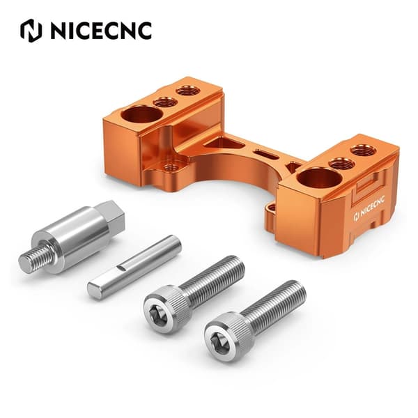 Styrhæver til KTM 790/890, 1,0" hævning, CNC-bearbejdet aluminium,V2 Orange