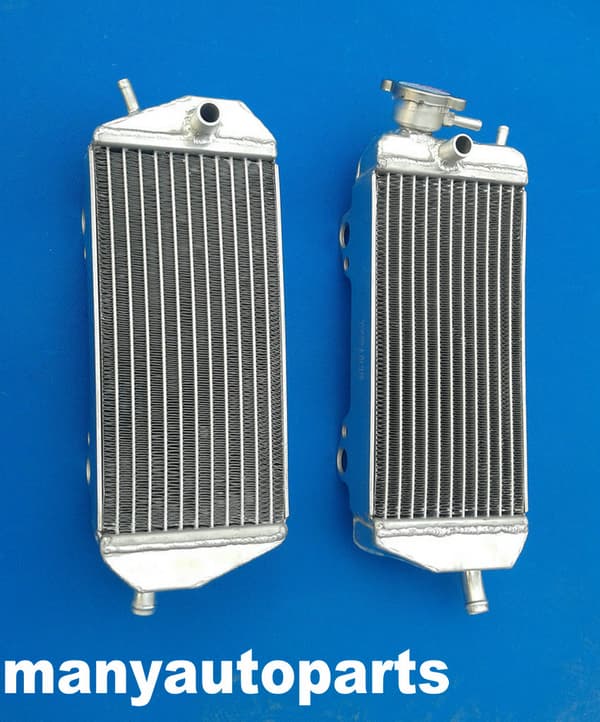 Venstre med højre aluminium køler, øget kølekapacitet, holdbar TIG-svejsning, perfekt pasform til Gas Gas modeller.