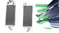 Miniatyrbillede 1 af 2: Aluminiumradiator, holdbar konstruktion, effektiv køleydelse,grøn