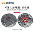 Miniatyrbillede 2 af 2: MTB cykel frihjul, hastighed velocidade, ultralight, 1 stk 12s 52t sort
