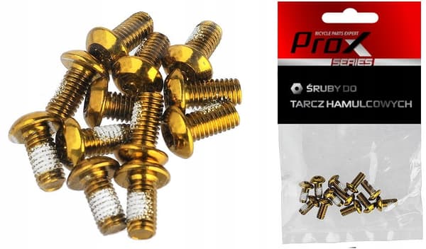 PROX 12 BREMSESKIVESKRUER GULD M5x10mm