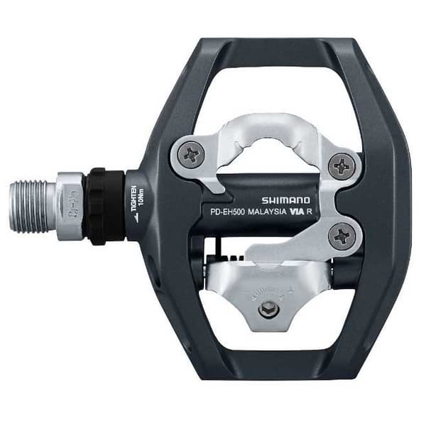 Shimano Pedaler Dual Eh500 Spd/platform Sort,Grå