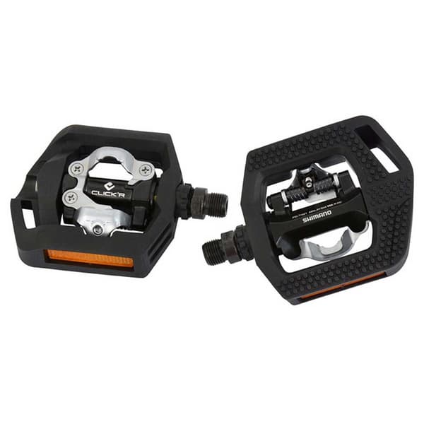 Shimano Pedaler T421 Click-r Orange,Sort