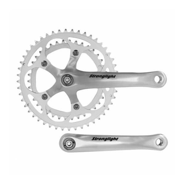 Pédalier Väg - Stronglight - Impact Silver - 170mm - 48-38 - Fyrkantig Axel 107mm