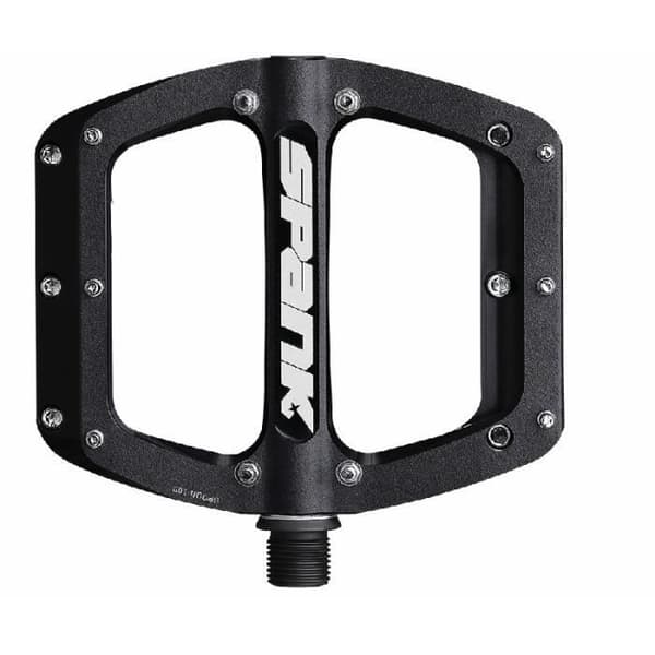 Spank Spoon Reboot L platta pedaler - svarta - 14 mm/110 mm för MTB och E-BIKE